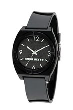 Miss Sixty Ladies Stu004 In Collection Vintage, 3 H and S, Black & White Dial and Black Strap