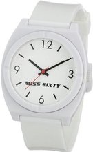 Miss Sixty Ladies Stu006 In Collection Vintage, 3 H and S, White Dial and Strap