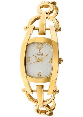 Momentus Gold Stainless Steel White Dial Jewelry Style FJ163G-09SG