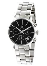 Momentus Silver Tone Stainless with Steel Black Dial DW253S-04SS