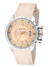 Momentus Stainless Steel Beige Rubber Band Beige Dial TR108S-08RB