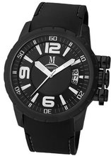 Momentus Stainless Steel Black Rubber Band Dial Black FS108B-04RB