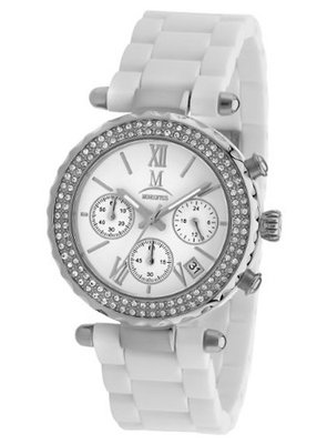 Momentus Stainless Steel White SWAROVSKI Crystals Bezel  TR152C-01CD