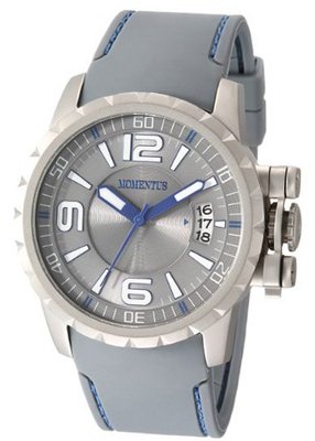 Momentus Stainless Steel with Gray Rubber Band & Dial FS108S-05YS