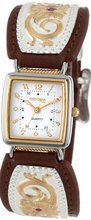 Montana Time WCH820 Floral Inset Leather Band Analog