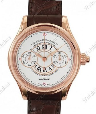Montblanc Collection Villeret 1858 Grand Chronographe Email Grand Feu