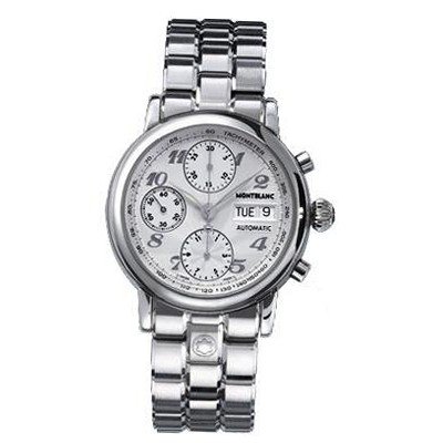 Montblanc Star Classic Silver Dial Automatic Chronograph 5222