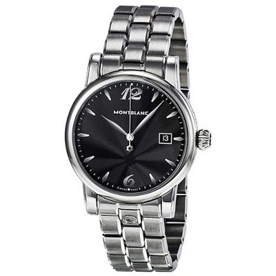 Montblanc Star Date Black Dial Stainless Steel 105913
