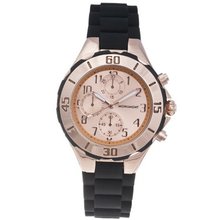 Monument Rubber Strap Rose Gold-tone Sporty