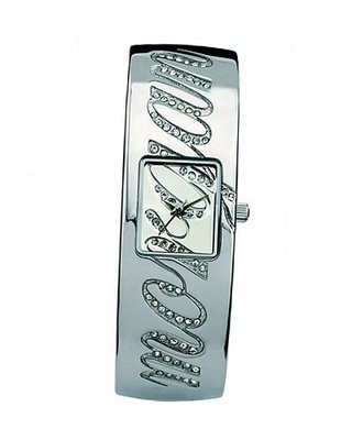 Morgan M1056S Ladies Stone Set Silver Dial And Band