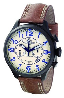 Moscow Classic Aeronavigator 3133/01861069 Mechanical Chronograph for Him Made in Russia