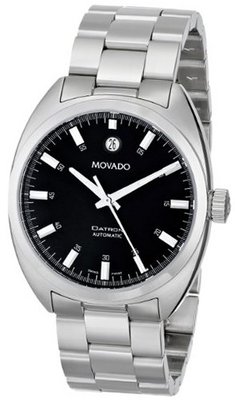 Movado 0606359 Datron Stainless-Steel Black Round Dial