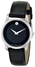 Movado 0606503 "Museum" Stainless Steel and Leather Strap