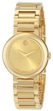 Movado 0606704 Concerto Gold Plated Case and Bracelet Gold Dial