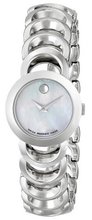 Movado 606249 Rondiro Stainless-Steel White Mother of pearl Round Dial