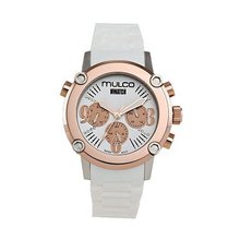 Mulco MW2-28050S-011 Stainless Steel Chronograph M Collection white band
