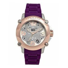 uMULCO Mulco MW2-28086-151 Stainless Steel M Collection White Dial purple band 