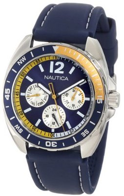 Nautica N09915G Sport Ring Multifunction Blue and Yellow Box Set