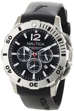 Nautica N16564G BFD 101 Black Resin and Black Dial