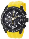 Nautica N18599G NST 101 Yellow Resin and Black Dial