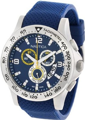 Nautica N19602G NST 600 Chrono Carving Color Sport Classic Analog with Enamel Bezel