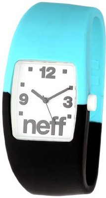 Neff NF0205-l/xl black/blue Interchangeable Face Silicon Stretch Band