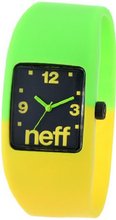 Neff NF0205-l/xl lemon/lime Interchangeable Face Silicon Stretch Band