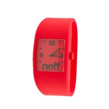 Neff NF0205-l/xl red Interchangeable Face Silicon Stretch Band