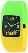 Neff NF0205-s/m lemon/lime Interchangeable Face Silicon Stretch Band
