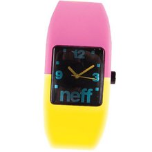 Neff NF0205-s/m pink/yellow Interchangeable Face Silicon Stretch Band