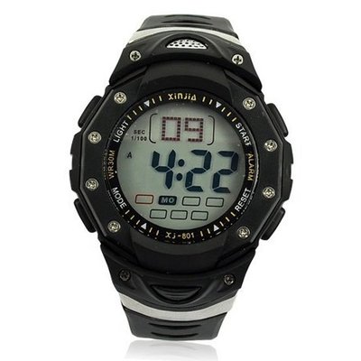 Multi-Function Water Resistant Silicone Cold-Light Digital Sport(3V lithium battery)