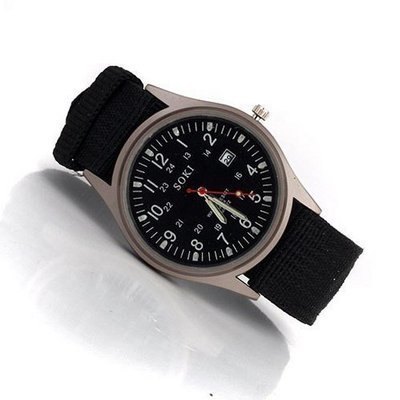 New Arrival  Accessories  Luxury With Calendar Military Outdoor Sports es (Black)