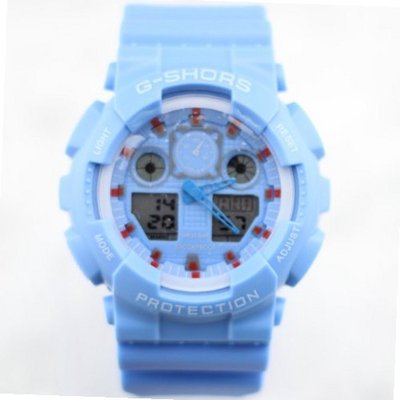 uNew Brand Outdoor  Sports LED es 30m Waterproof Silicone Causal Wrist es Fashion Sports (Blue) 