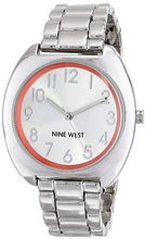 Nine West NW/1569ORSB Silver-Tone Easy-to-Read Bracelet