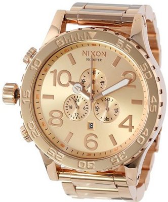 Nixon 51-30 Chrono Rose Gold Tone Solid Stainless Steel