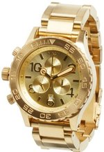 uNIXON Nixon 42-20 Chrono All Gold, One Size  Nixon 