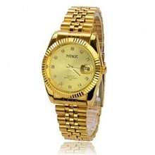Fashionable Luxurious Precision Waterproof Copper Alloys Quartz Movement Wrist with Rhinestone Dial and Date Display Function
