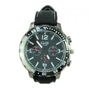 Stylish Silicone band Round Dial Quartz Movement Wrist - Black