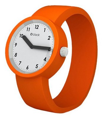 O clock OCNW14-L Numbers White Orange