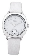 Oasis B1359 Ladies Silver and White Leather Strap