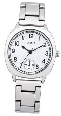 Oasis B1361 Ladies White and Silver Bracelet