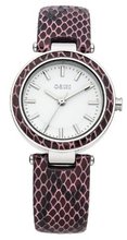 Oasis B1426 Ladies White and Purple Snake Strap