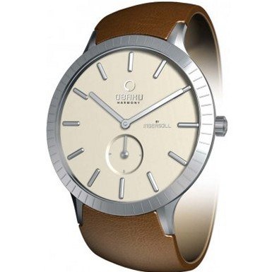 Infinity Cream Dial Brown Leather