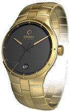 Obaku V111 V111LGBSG Gold Stainless-Steel Quartz with Black Dial