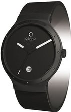 Obaku V119LBBRB Black Stainless-Steel Quartz with Black Dial