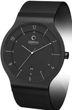 Obaku V133GBBMB Black Stainless-Steel Quartz with Black Dial