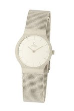 Obaku V133LCIMC2 White Dial Mesh Stainless Steel