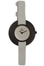 Obaku V135LBIRW Black Titanium Coated Round Leather