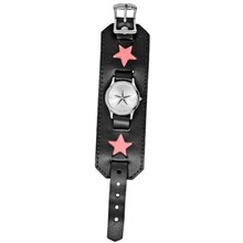 Pink Star With Leather Wristband