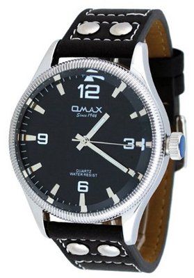 Omax #A003P22A Executive Euro Faceted Crystal Leather Band